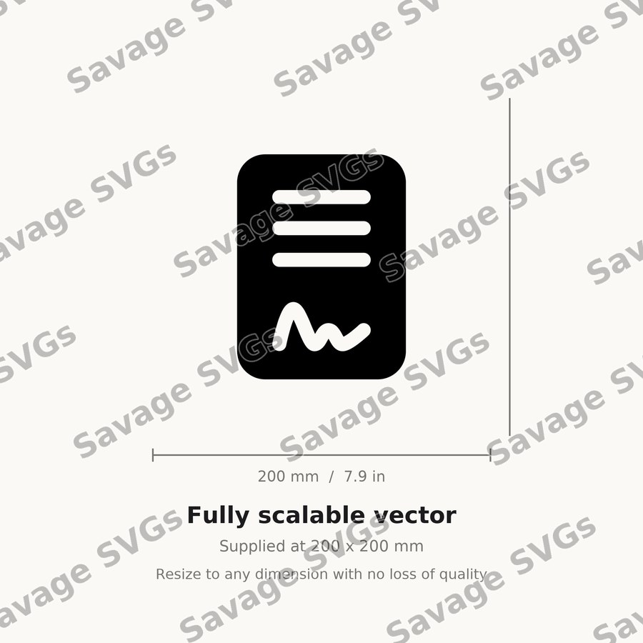 Signed Document Icon