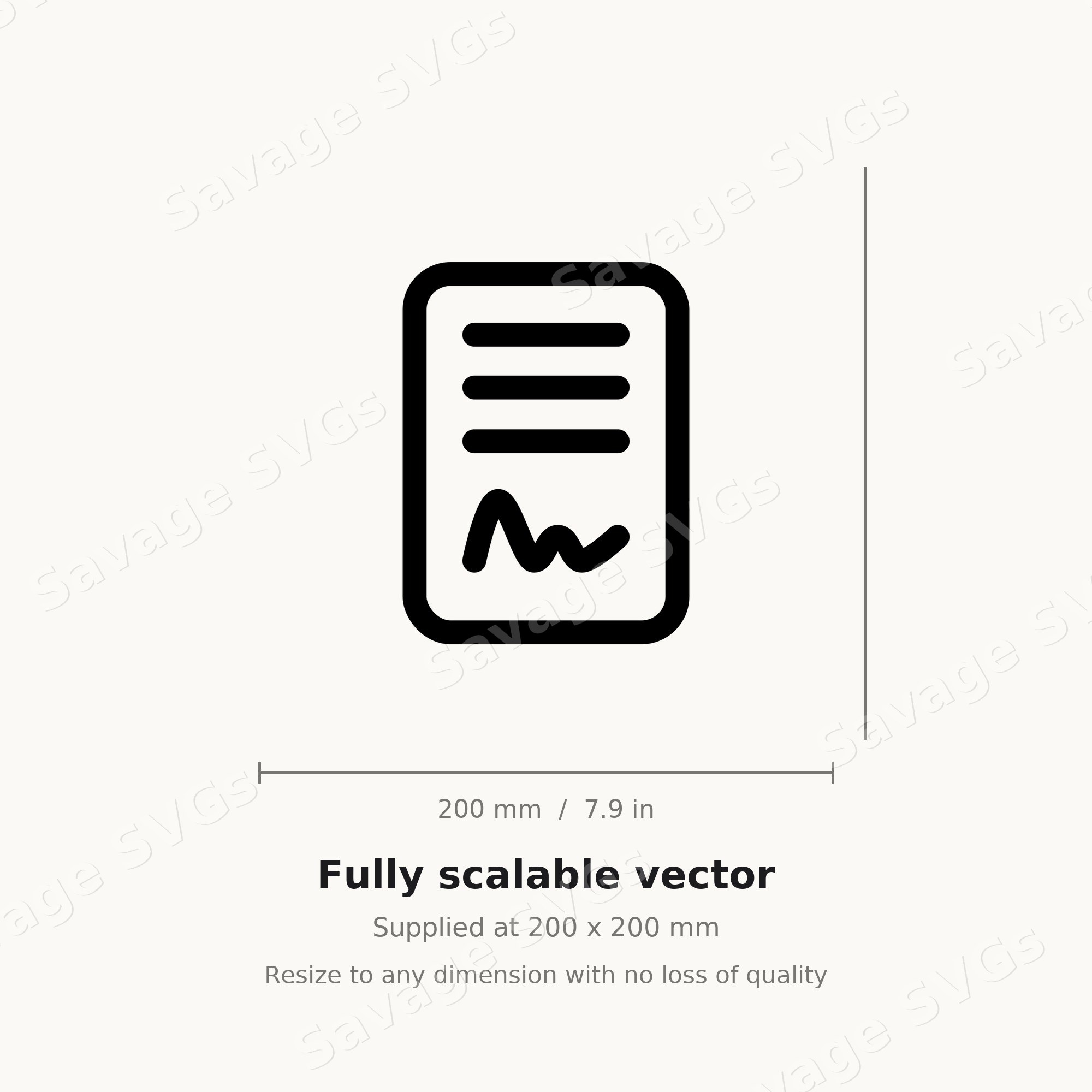 Signed Document Icon