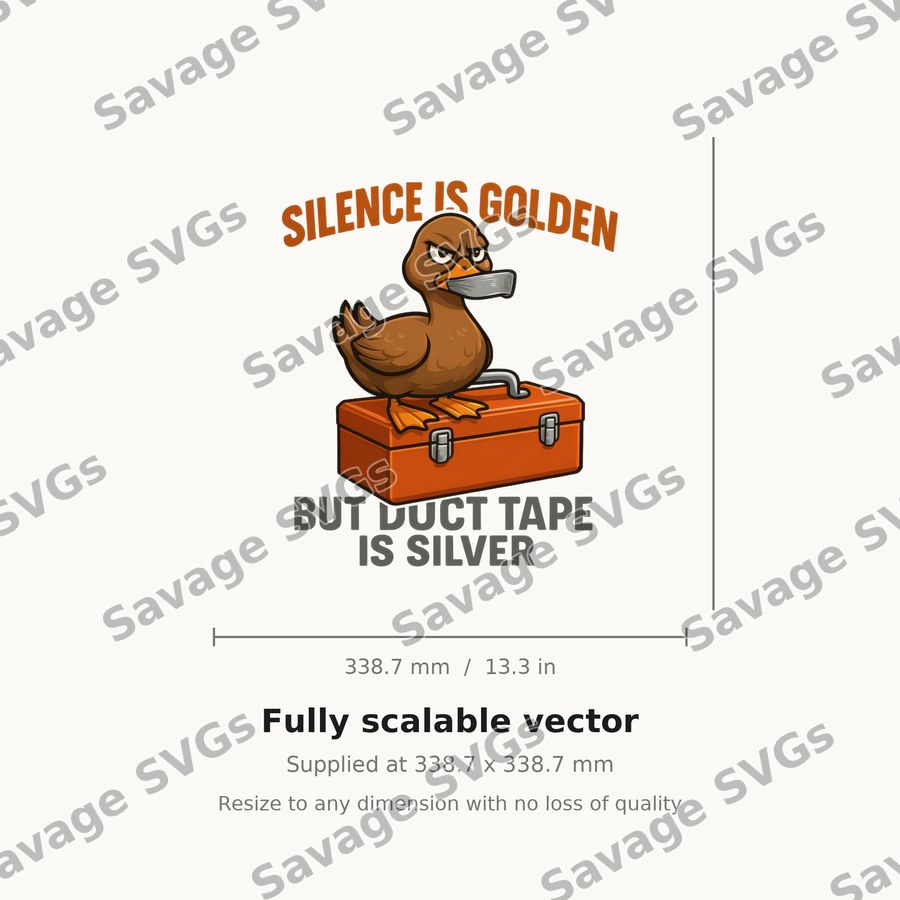 Silence Is Golden Duck