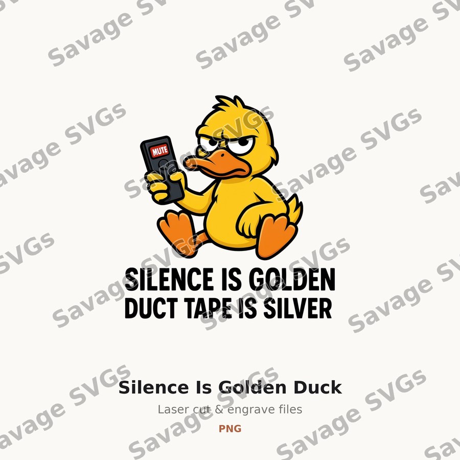 Silence Is Golden Duck