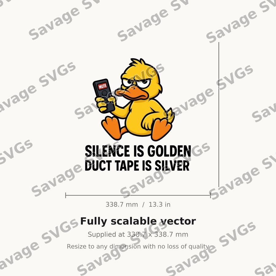 Silence Is Golden Duck