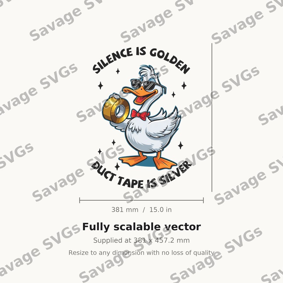 Silence Is Golden Duck