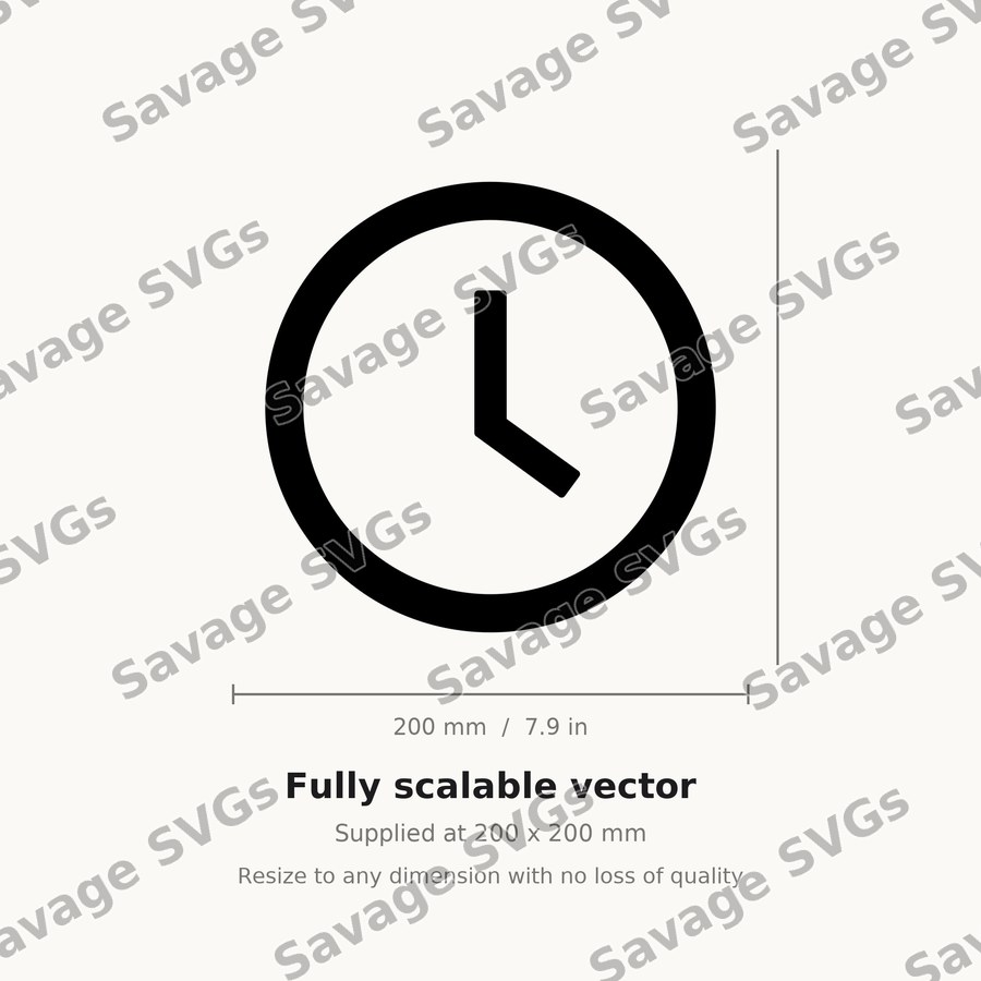 Simple Clock Icon