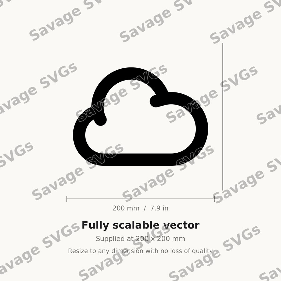 Simple Cloud Outline