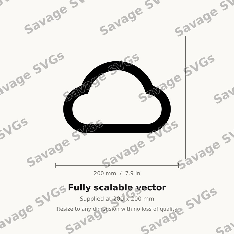 Simple Cloud Outline