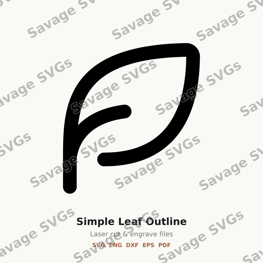 Simple Leaf Outline