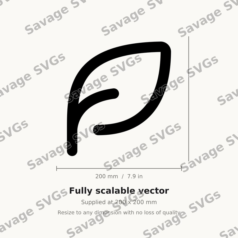 Simple Leaf Outline