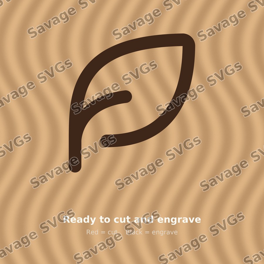 Simple Leaf Outline