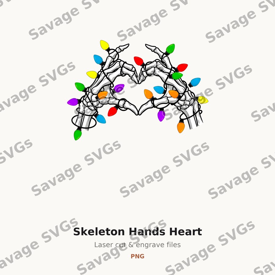 Skeleton Hands Heart