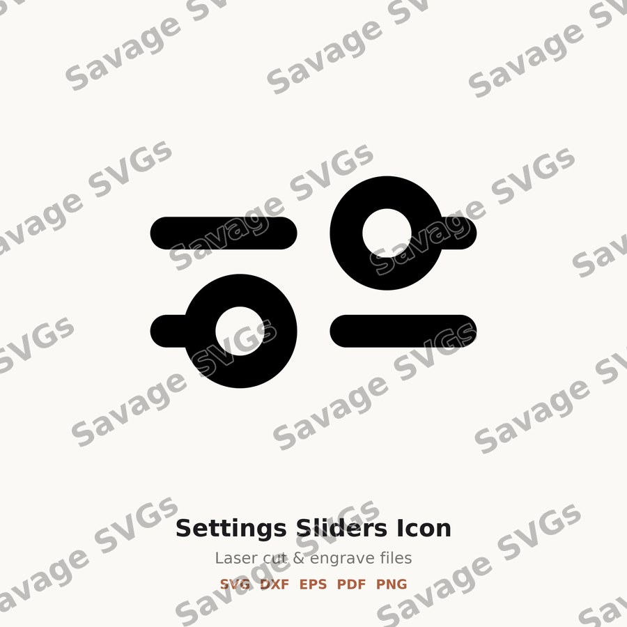 Settings Sliders Icon