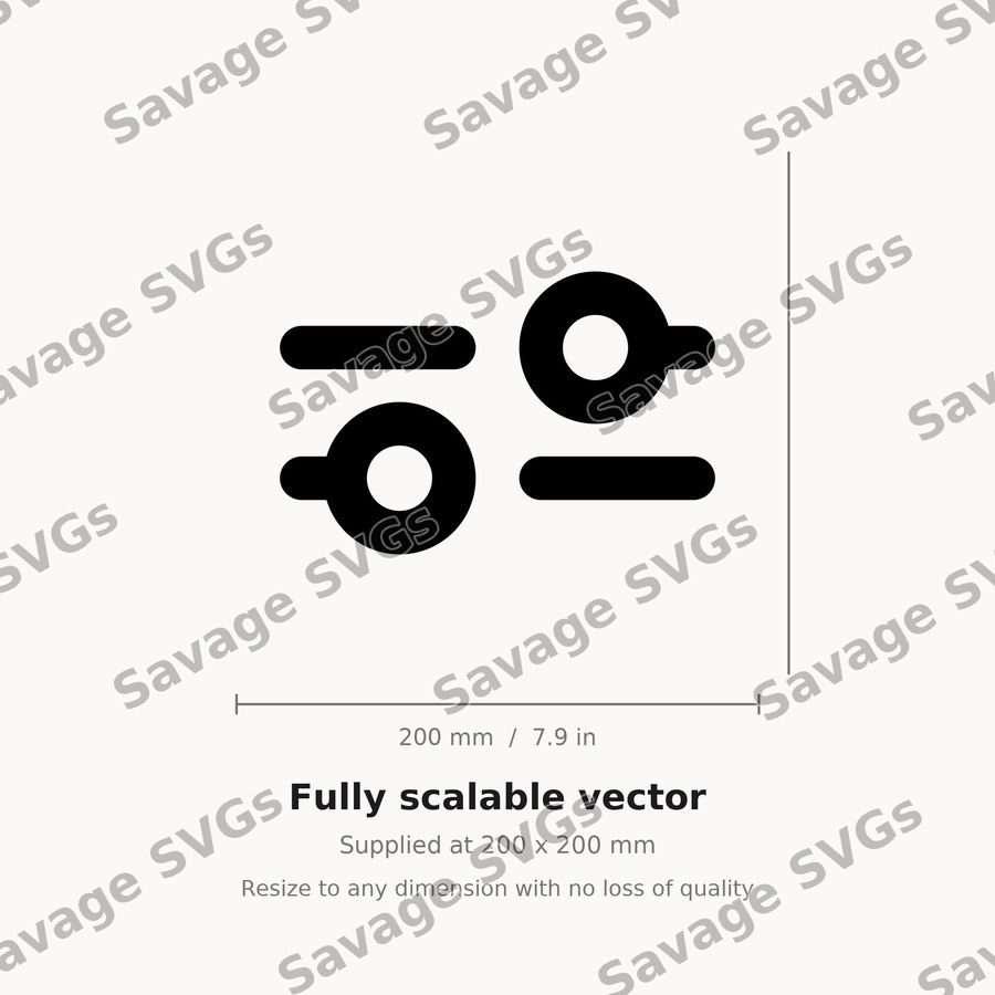 Settings Sliders Icon