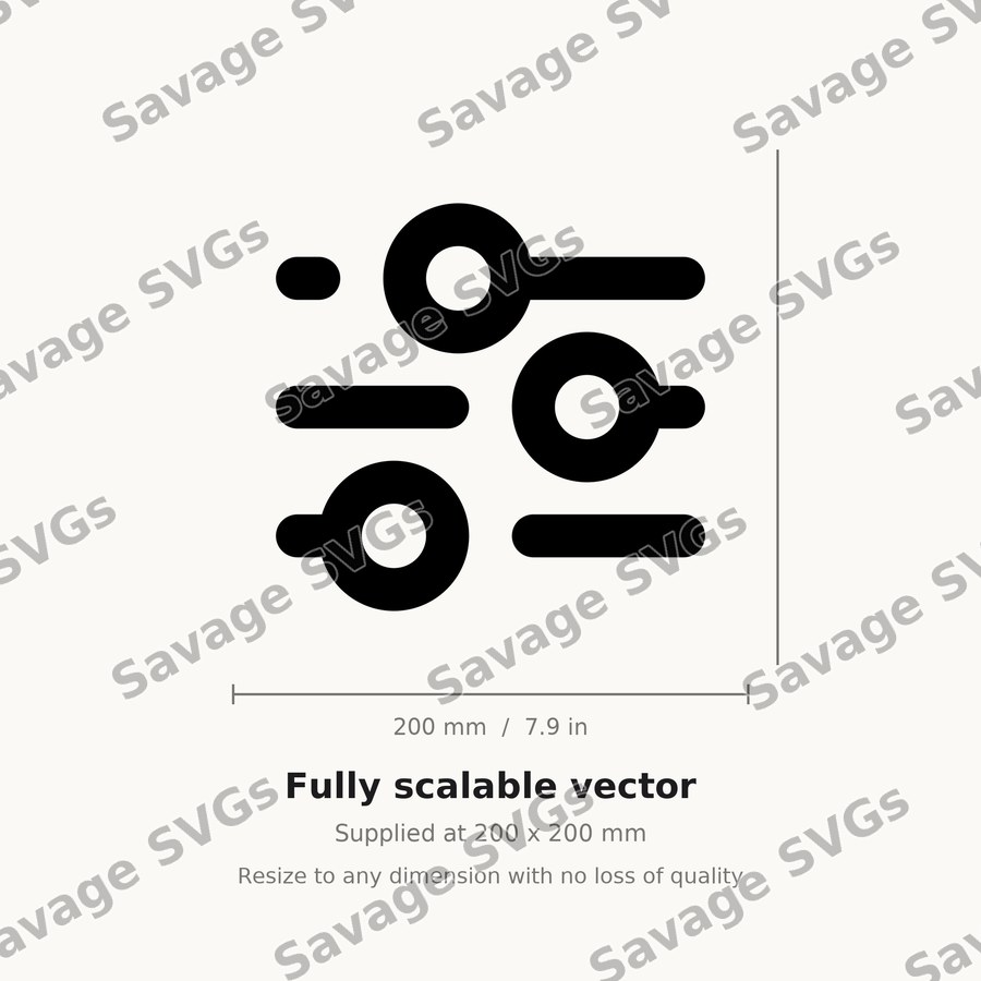 Settings Sliders Icon