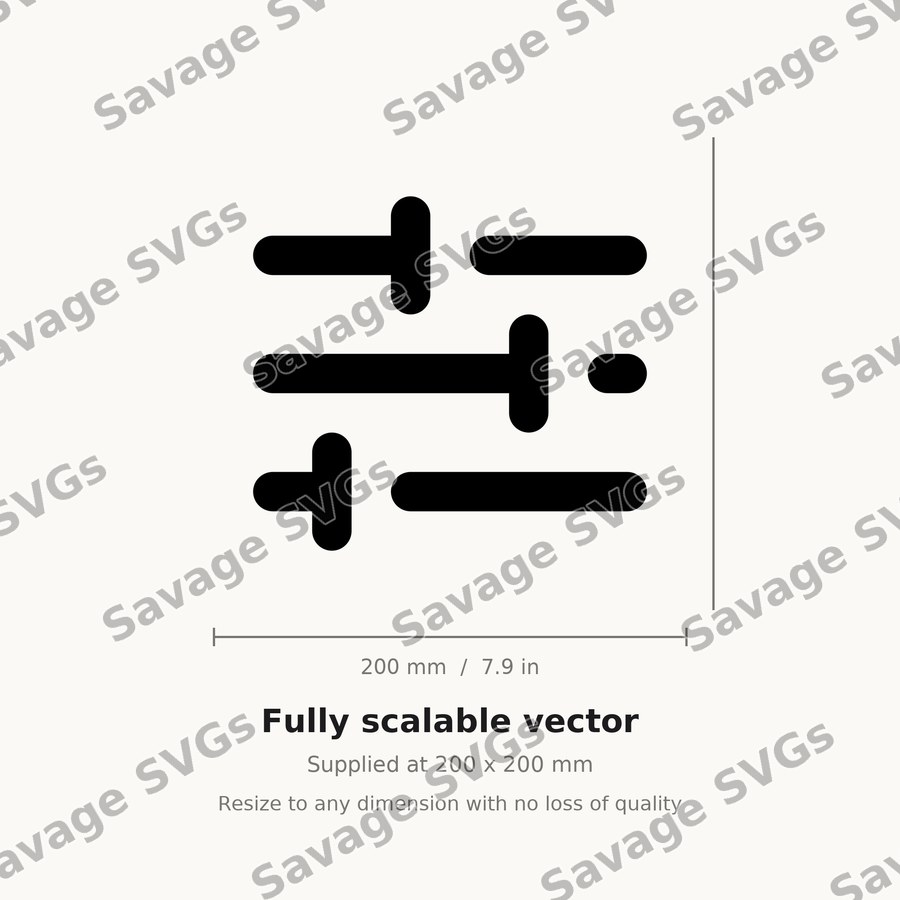 Settings Sliders Icon