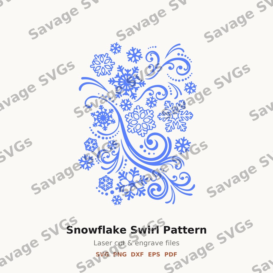 Snowflake Swirl Pattern