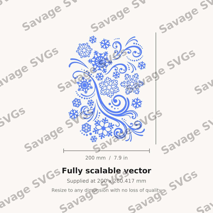 Snowflake Swirl Pattern