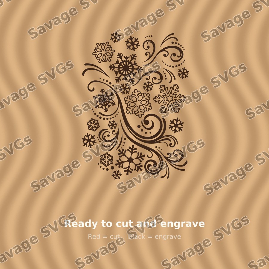 Snowflake Swirl Pattern