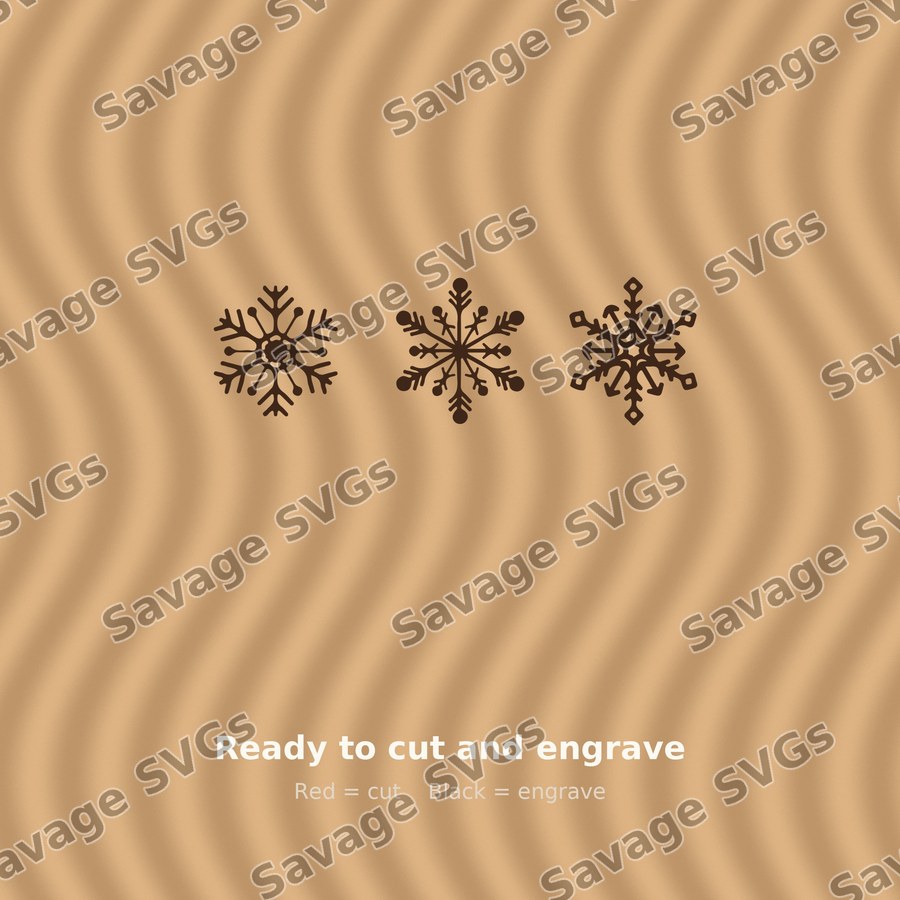 Snowflake Trio
