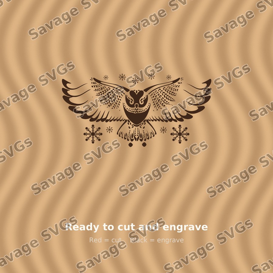 Snowy Owl With Wings Spread
