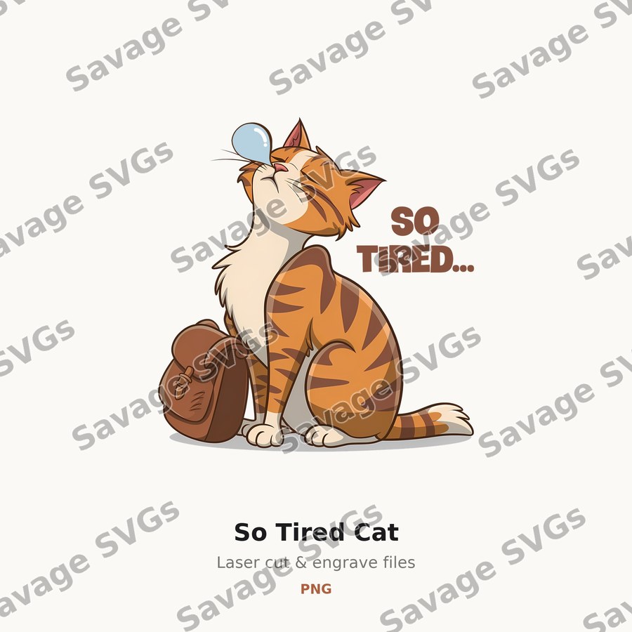 So Tired Cat
