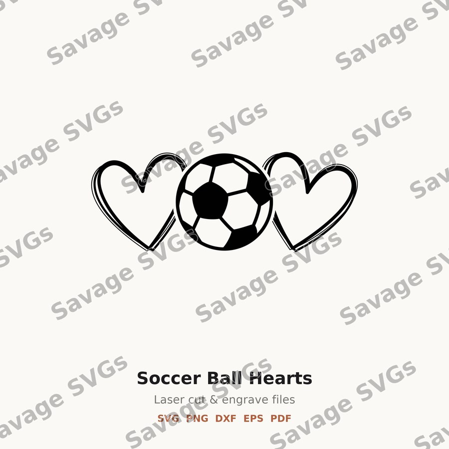 Soccer Ball Hearts