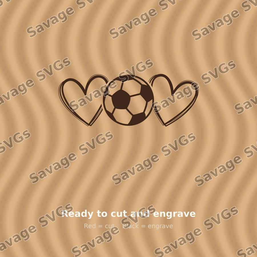 Soccer Ball Hearts