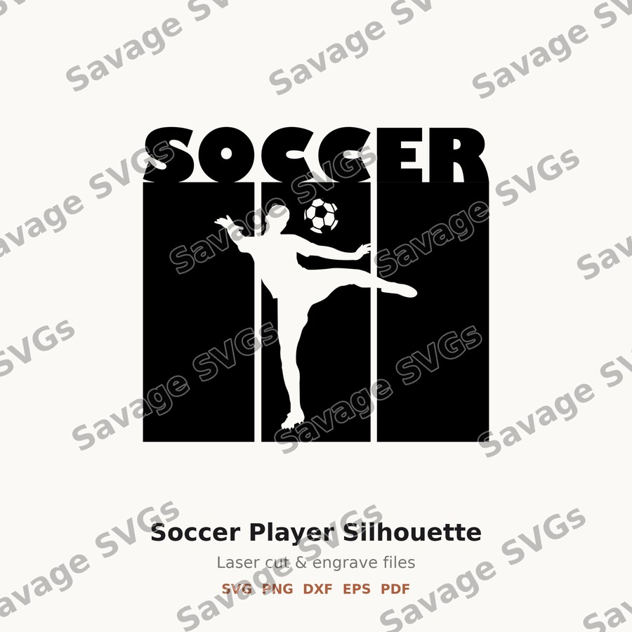 Soccer Player Silhouette
