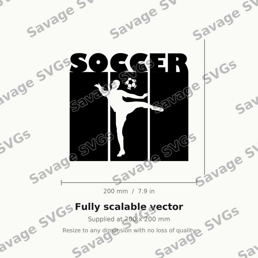 Soccer Player Silhouette