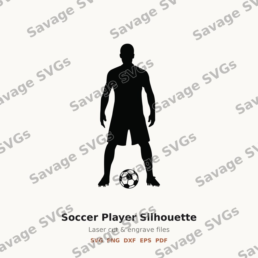 Soccer Player Silhouette