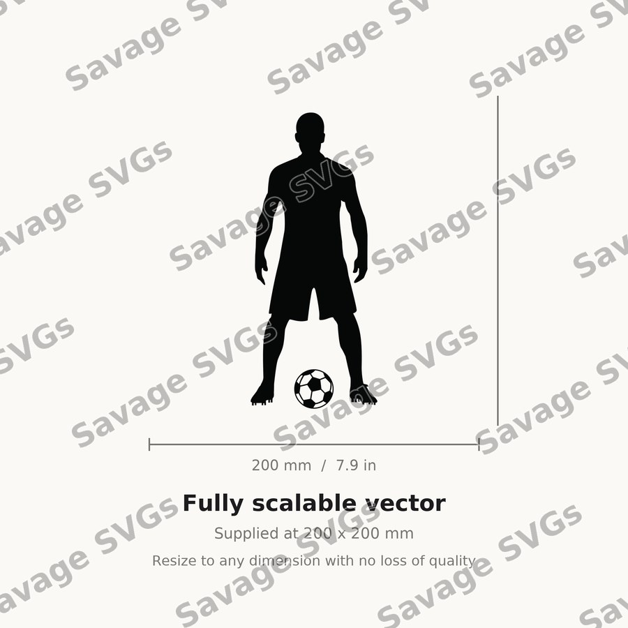 Soccer Player Silhouette