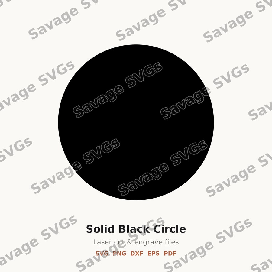 Solid Black Circle