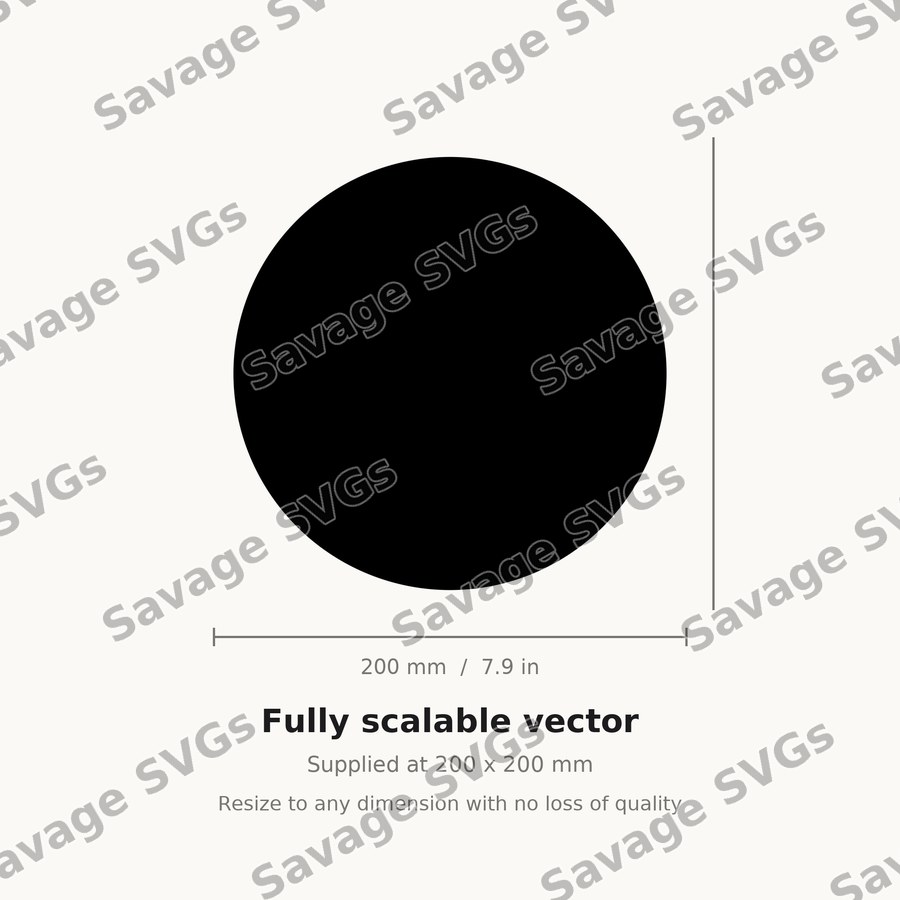 Solid Black Circle