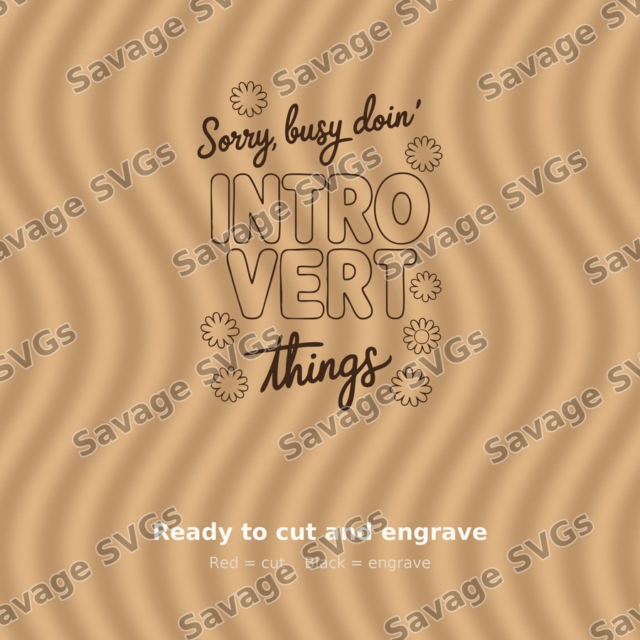 Sorry Busy Doin Introvert Things