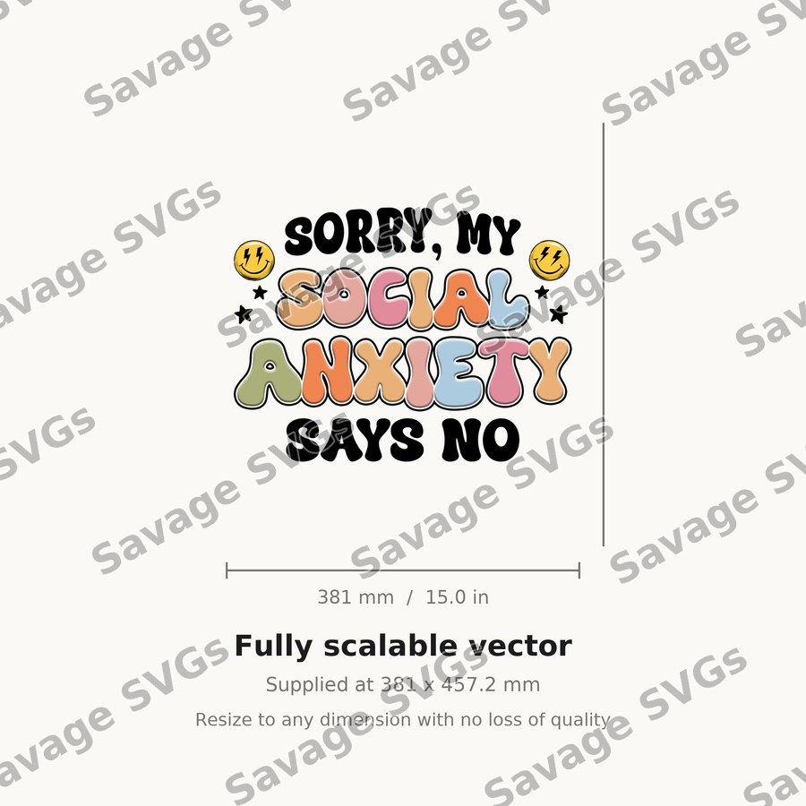 Sorry My Social Anxiety Says No