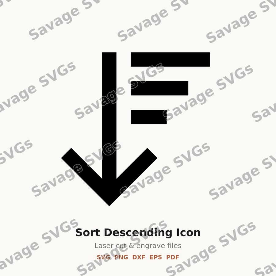 Sort Descending Icon