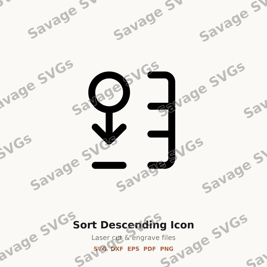 Sort Descending Icon