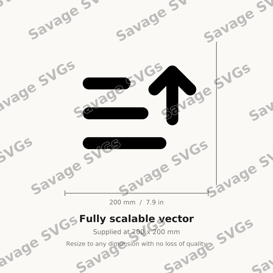 Sort Ascending Icon