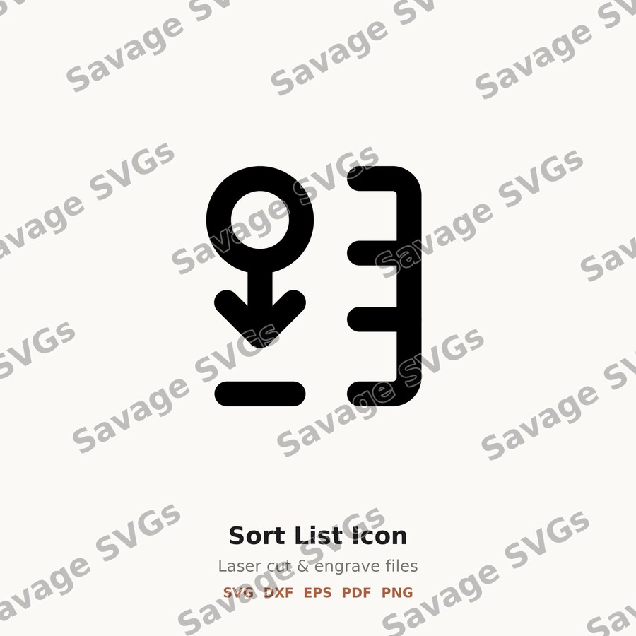 Sort List Icon
