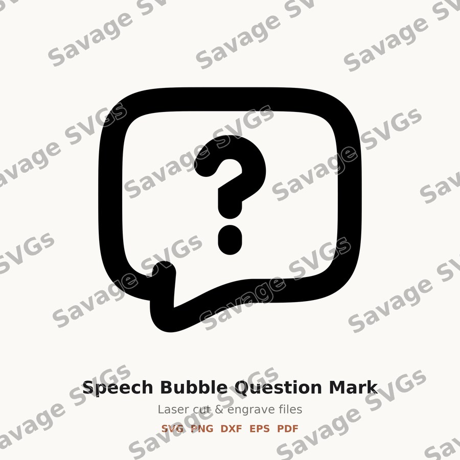 Speech Bubble Question Mark