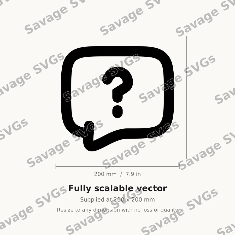 Speech Bubble Question Mark