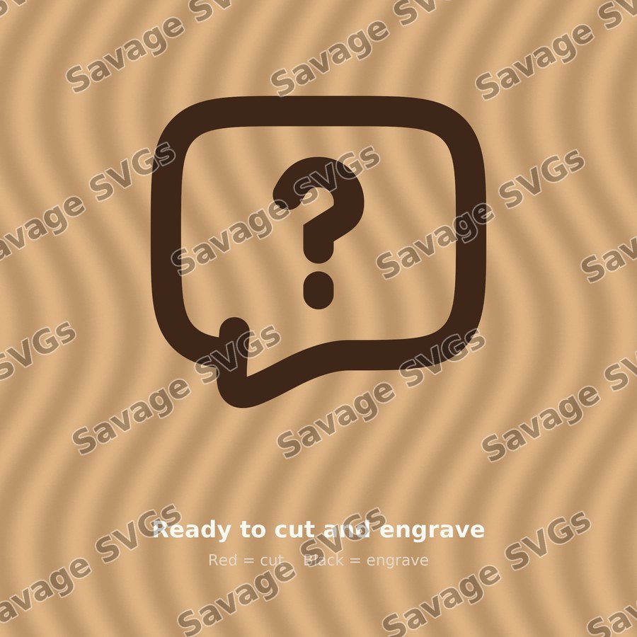 Speech Bubble Question Mark