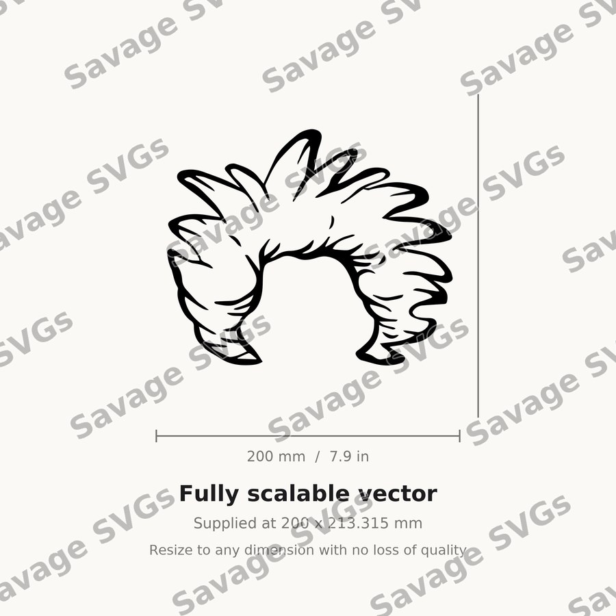 Spiky Wild Hair