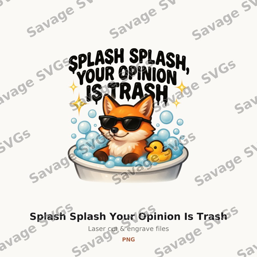 Splash Splash Your Opinion Is Trash