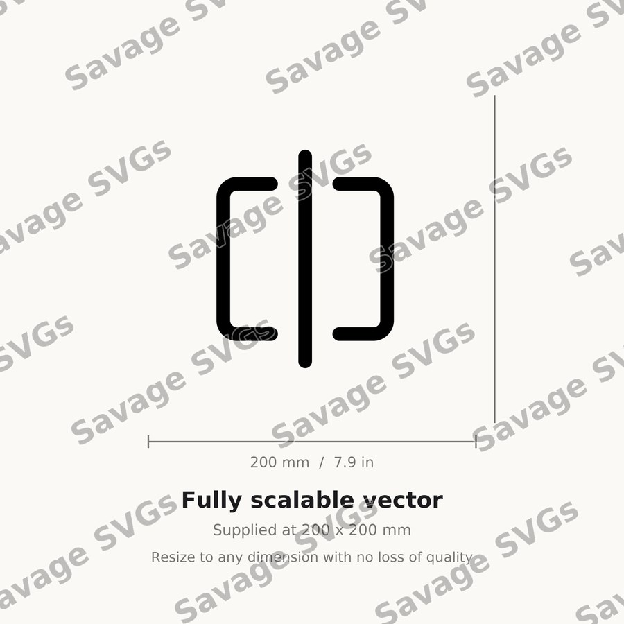 Split Bracket Symbol