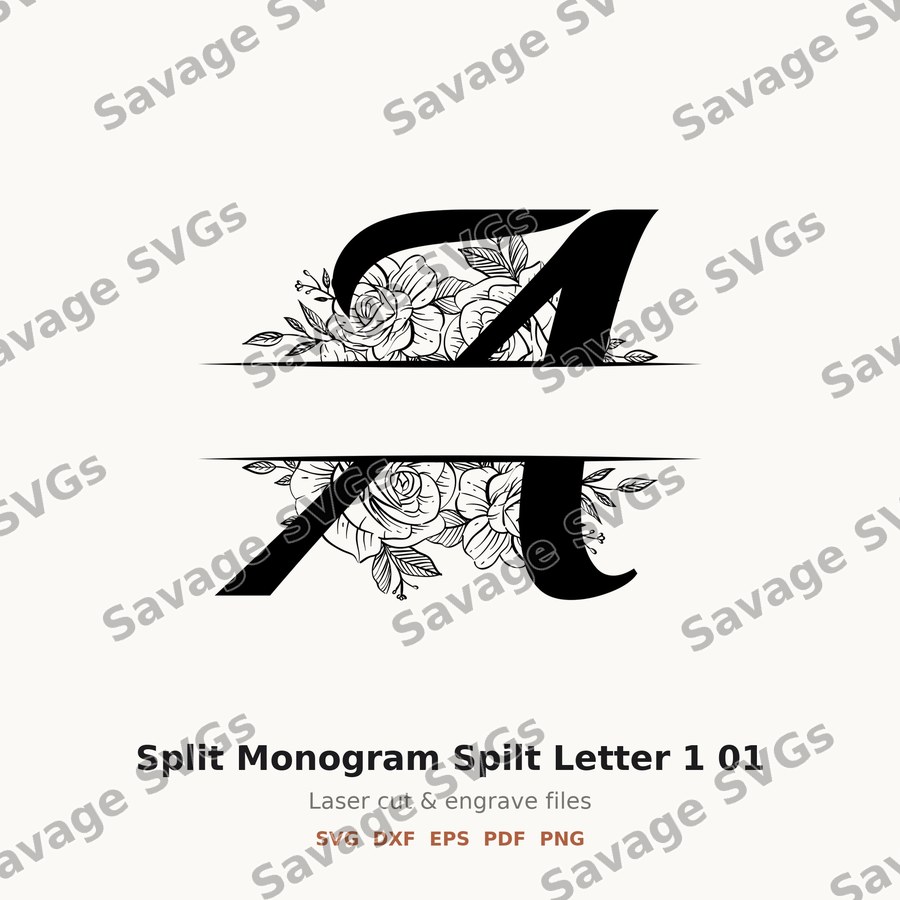 Split Monogram Spilt Letter 1 01