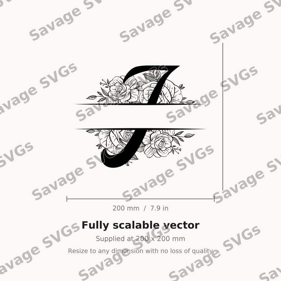 Split Monogram Spilt Letter 10 01