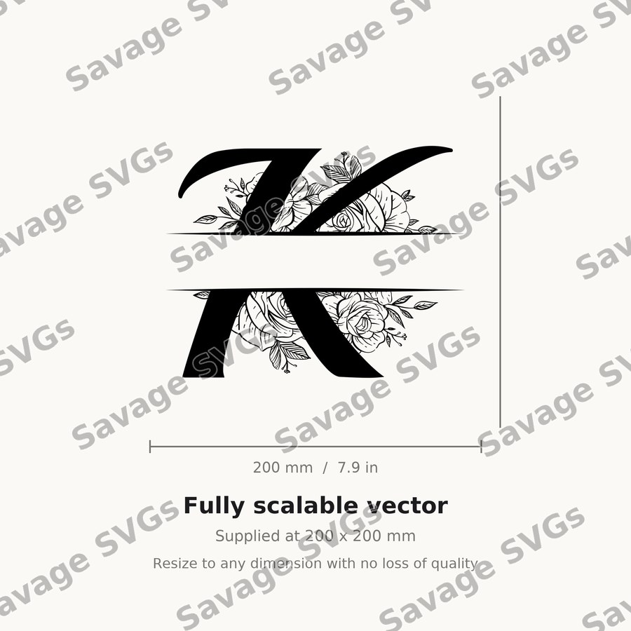 Split Monogram Spilt Letter 11 01
