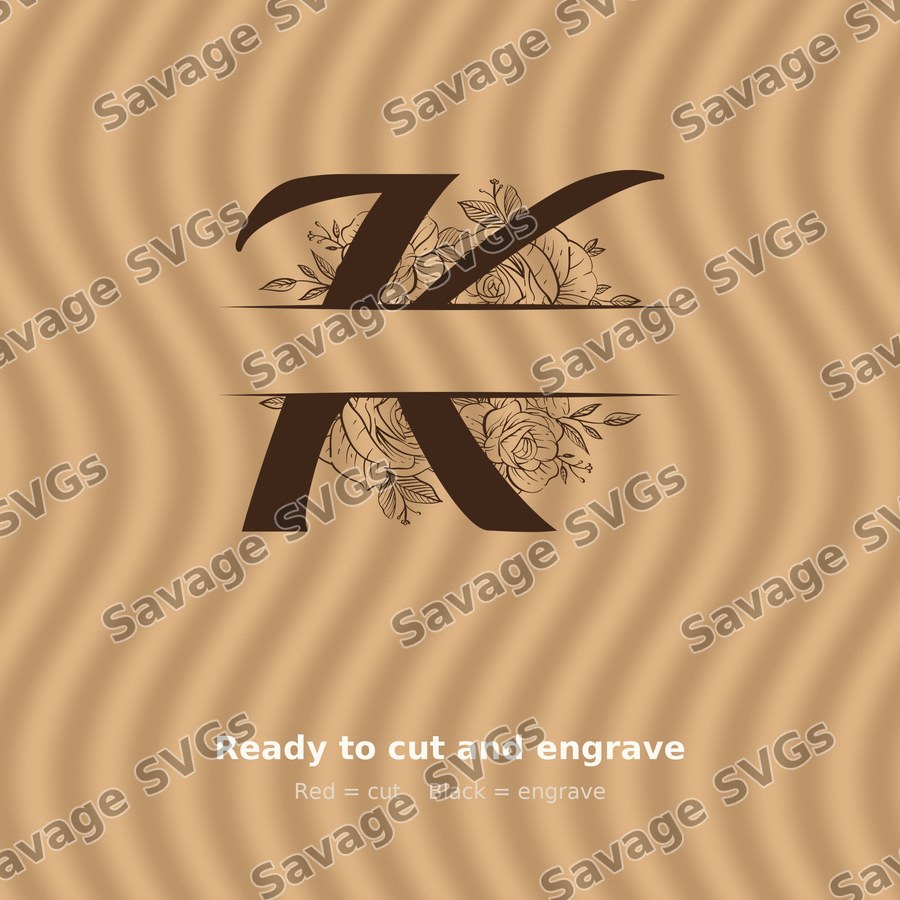 Split Monogram Spilt Letter 11 01
