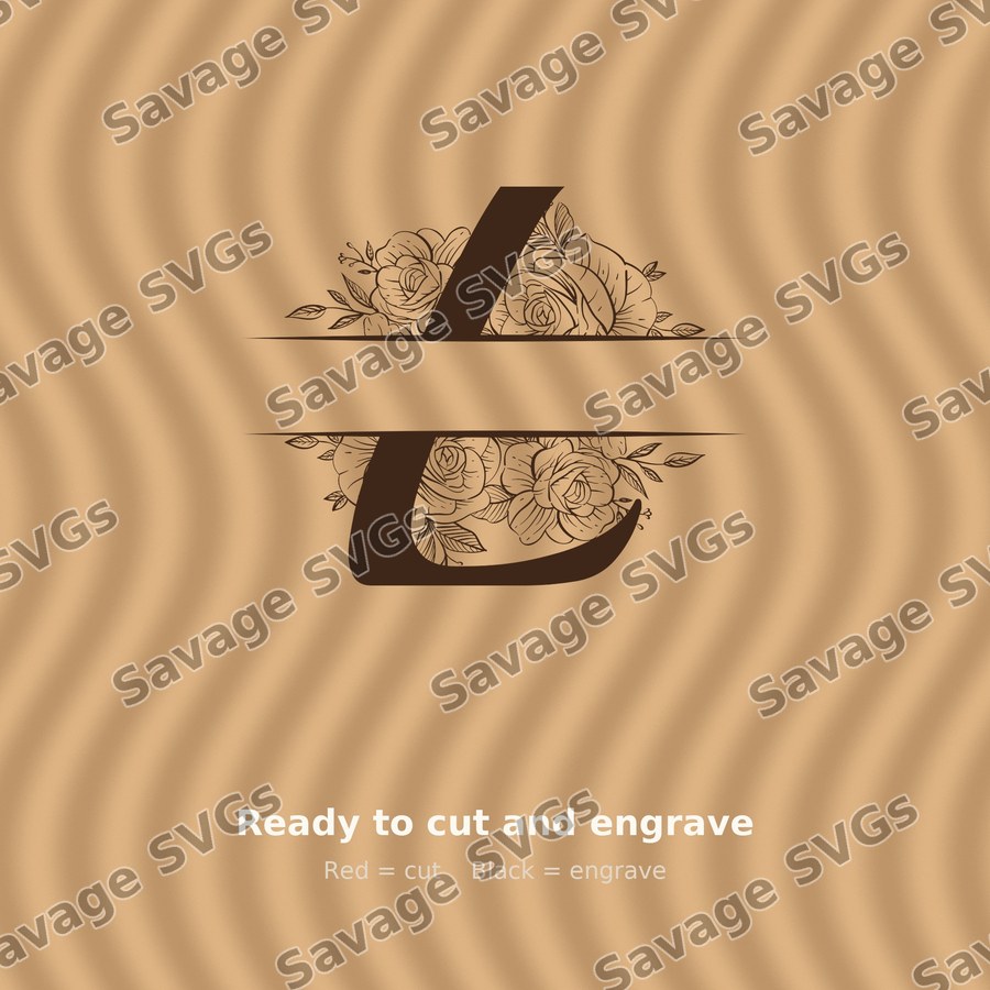 Split Monogram Spilt Letter 12 01