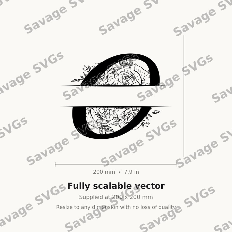 Split Monogram Spilt Letter 15 01