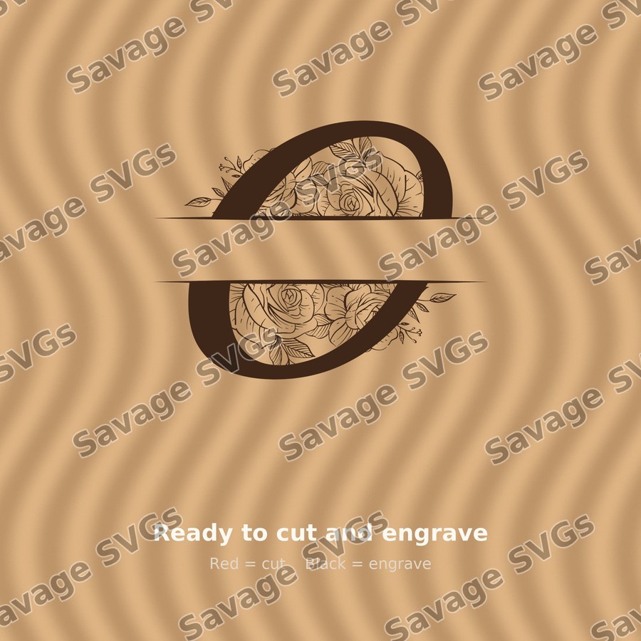Split Monogram Spilt Letter 15 01